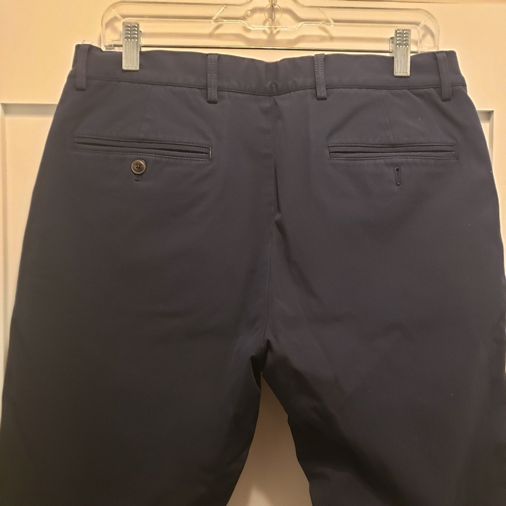 Club Monaco NAVY Mens CONNOR Chinos 33x32. Modern Slim Fit - Picture 7 of 9